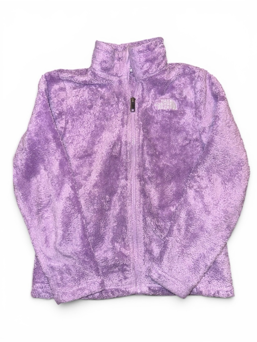 Youth Girls The North Face Plush Fleece Jacket - Lavender Fall Layer Cozy Jacket